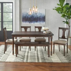 6pc Burntwood Dining Set With Bench - Buylateral 19 6pc Burntwood Dining Set With Bench - Buylateral -Furniture Sale Store GUEST 2b1efc81 4126 4d86 96cf 6fb78f237557