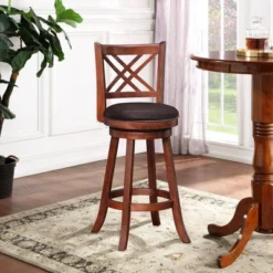 Porto Wood Swivel Barstool - Boraam -Furniture Sale Store GUEST 2b89d773 e871 42c1 8060 055afec7b3e1