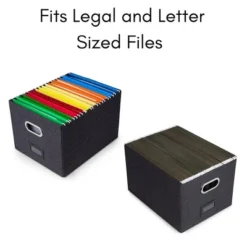 Internet's Best Collapsible File Box Storage Organizer With Lid - 1 Pack - Charcoal 10 Internet's Best Collapsible File Box Storage Organizer With Lid - 1 Pack - Charcoal -Furniture Sale Store GUEST 2d61ab26 b8e0 422c 8ba0 57946029dc89