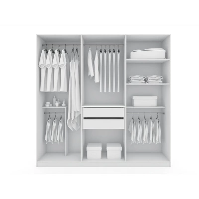 Gramercy Wardrobe Armoire Closet - Manhattan Comfort 4 Gramercy Wardrobe Armoire Closet - Manhattan Comfort - Image 4