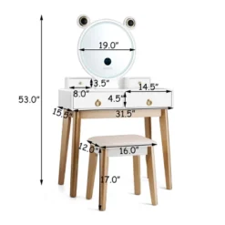 Costway Vanity Dressing Table Set Touch Screen Dimming Mirror -Furniture Sale Store GUEST 2e27fb87 daf1 4a97 9cb4 46c76b79f903