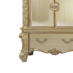 Furniture Sale Store 29 44" Vendome Bedroom Set Gold Patina/Bone White - Acme Furniture