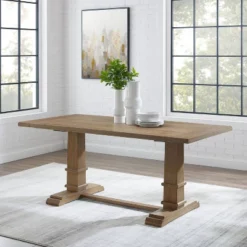 Joanna Rectangle Dining Table Rustic Brown - Crosley -Furniture Sale Store GUEST 2e3ef80c 48f0 4457 8b45 4adc0a20dc9c