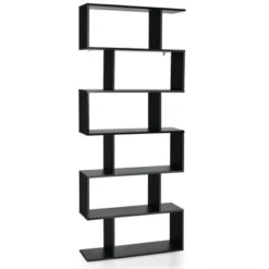 Costway 6 Tier S-Shaped Bookshelf Storage Display Bookcase Decor Z-Shelf -Furniture Sale Store GUEST 2e42c12d fbb1 41b6 89c7 38888bcc724d
