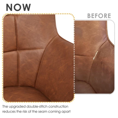 Yaheetech Leather Wingback Accent Chair Armchair For Living Room 5 Yaheetech Leather Wingback Accent Chair Armchair For Living Room - Image 5