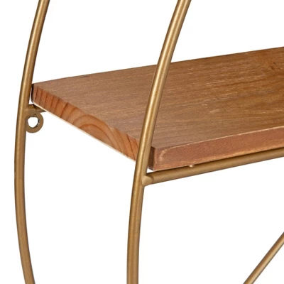 Delmar Mid-Century Modern Wall Shelf - Kate & Laurel All Things Decor 2 Delmar Mid-Century Modern Wall Shelf - Kate & Laurel All Things Decor - Image 2