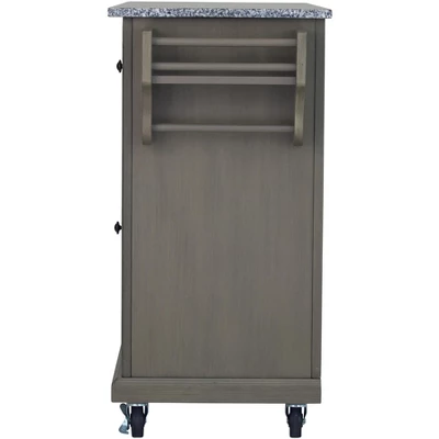 Glenwillow Home Kitchen Cart With Locking Casters 7 Glenwillow Home Kitchen Cart With Locking Casters - Image 7