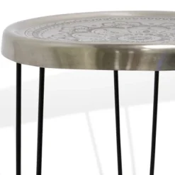 Metal With Paper Clip Legs Round Side Accent Table Silver/Black - StyleCraft 6 Metal With Paper Clip Legs Round Side Accent Table Silver/Black - StyleCraft -Furniture Sale Store GUEST 2fae5472 bb05 4bfc 802a 05fc57026ccd