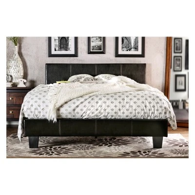Frank Leatherette Upholstered Bed - HOMES: Inside + Out 1 Frank Leatherette Upholstered Bed - HOMES: Inside + Out