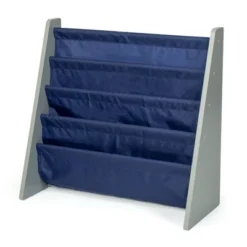Newport Kids' Bookshelf 4 Tier Book Organizer Navy/Gray - Humble Crew -Furniture Sale Store GUEST 3058cbec 997d 415c 8716 c381762f8179