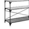 47" Jakob Kitchen Island Black/Concrete Finish - Acme Furniture