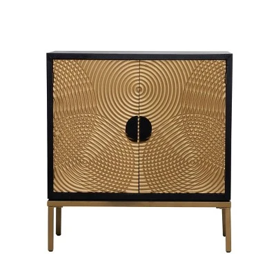 Contemporary Wood Cabinet Bronze - Olivia & May 1 Contemporary Wood Cabinet Bronze - Olivia & May
