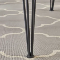 33.5" Chana Industrial Live Edge Square Dining Table Natural - Christopher Knight Home -Furniture Sale Store GUEST 3151cbe6 cd55 4637 b30a e203be4169a3