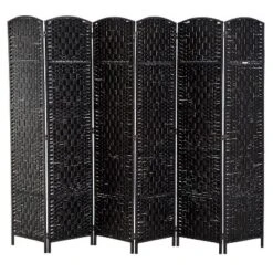 HOMCOM 6' Tall Wicker Weave 6 Panel Room Divider Privacy Screen 11 HOMCOM 6' Tall Wicker Weave 6 Panel Room Divider Privacy Screen -Furniture Sale Store GUEST 3181e469 bde9 4f82 8ae8 ac1c16802fde