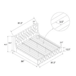 King Mercer Linen Upholstered Bed Light Gray - CosmoLiving By Cosmopolitan -Furniture Sale Store GUEST 31b92df4 12e0 4f84 80f0 78df6bc980da