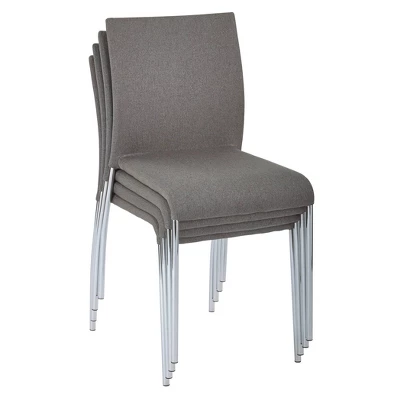 Set Of 4 Conway Stacking Chair - OSP Home Furnishings 5 Set Of 4 Conway Stacking Chair - OSP Home Furnishings - Image 5
