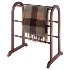 Eleanor Quilt Rack - Antique Walnut - Winsome -Furniture Sale Store GUEST 31bc138c 4342 475a 994b 9f2ce982780b