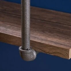 Tarian Industrial Wall-Mounted Shelf Dark Brown - Christopher Knight Home -Furniture Sale Store GUEST 31cf80fe 6e9d 4459 ad7c 9de40f91fa2c