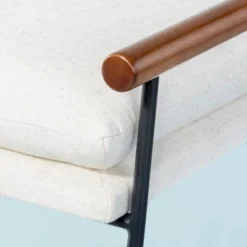 Cushioned Metal & Wood Bench - Cream/Black - Hearth & Hand™ With Magnolia -Furniture Sale Store GUEST 31d32cd8 6e8f 42a8 ba93 0f4864c8073d