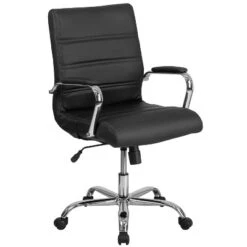Emma And Oliver Mid-Back Executive Swivel Office Chair With Metal Frame And Arms 30 Emma And Oliver Mid-Back Executive Swivel Office Chair With Metal Frame And Arms -Furniture Sale Store GUEST 32400b2b 6b71 47ad b3d3 d81a92b7116f
