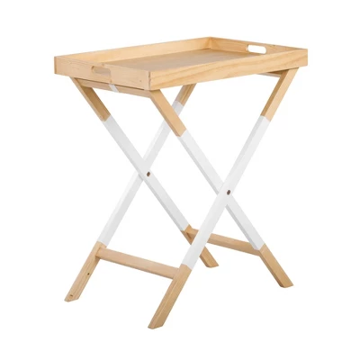 Remus Folding Tray Table Oak Brown/White - Universal Expert 1 Remus Folding Tray Table Oak Brown/White - Universal Expert