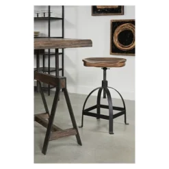 Treasure Trove Manna Adjustable Stool Brown/Black