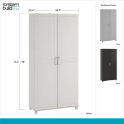Welby 36" Utility Storage Cabinet - Room & Joy -Furniture Sale Store GUEST 333a5c90 ad1e 477d 8933 ef9a68012216