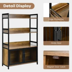 Costway 3-Tier Baker's Rack Industrial Kitchen Microwave Oven Stand W/Storage Cabinet 15 Costway 3-Tier Baker's Rack Industrial Kitchen Microwave Oven Stand W/Storage Cabinet -Furniture Sale Store GUEST 33ab6997 bb5e 4a0d 8a31 2eb1b0c65cd5