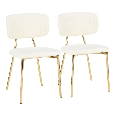 Set Of 2 Bouton Contemporary Glam Chair - LumiSource 10 Set Of 2 Bouton Contemporary Glam Chair - LumiSource - Image 10