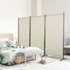 HOMCOM 3-Panel Room Divider Folding Privacy Screen Separator Partition Wall For Indoor Bedroom Office 100" X 72"