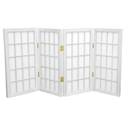 2 Ft. Tall Desktop Window Pane Shoji Screen (4 Panels) - Oriental Furniture -Furniture Sale Store GUEST 3418f3f1 0eb8 4399 a28d bcb628a043e5