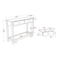 Clonard Wooden Sofa Table Gray - HOMES: Inside + Out -Furniture Sale Store GUEST 342fa7ad 1665 43f3 af9e ada830057a5c
