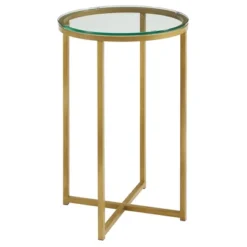 Vivian Glam X Leg Round Side Table - Saracina Home -Furniture Sale Store GUEST 34368b3d aadb 449a b5a0 9d43fa43d7bc