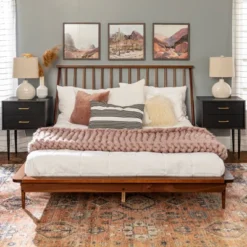 Boho Solid Wood Spindle Platform Bed - Saracina Home 27 Boho Solid Wood Spindle Platform Bed - Saracina Home -Furniture Sale Store GUEST 34e37aae 945b 4e1c b588 d216ba7b0bcd