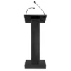 ZED Lectern Lecture Podium With Speaker Black - Hampden Furnishings
