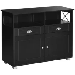 HOMCOM Sideboard Buffet Table Storage Cabinet With Large Tabletop, 2 Cabinets, 2 Drawers And Crossbar Side Design -Furniture Sale Store GUEST 3529a541 334e 4871 8a5f 57742a23289d