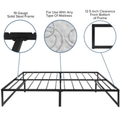 Emma And Oliver 14" Platform Bed Frame & 12" Mattress In A Box - No Box Spring Required -Furniture Sale Store GUEST 35abfdb3 d790 4eac aea3 dcc8866caa6f