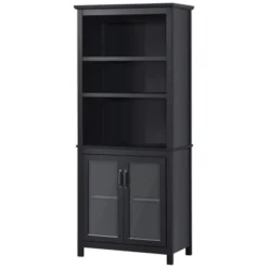 HOMCOM 71" Bookcase Storage Hutch Cabinet With Adjustable Shelves And Glass Doors For Home Office, Kitchen, Living Room 8 HOMCOM 71" Bookcase Storage Hutch Cabinet With Adjustable Shelves And Glass Doors For Home Office, Kitchen, Living Room -Furniture Sale Store GUEST 35f72496 b6c5 4da3 bf6f 72deaca43d8d