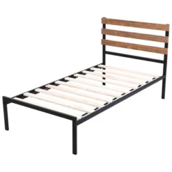 Costway Twin Size Metal Platform Bed Frame Mattress Foundation Wooden Headboard 21 Costway Twin Size Metal Platform Bed Frame Mattress Foundation Wooden Headboard -Furniture Sale Store GUEST 3625b2dc 70f9 4c5f b2e1 0b327537f9cc