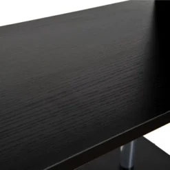 HomCom Modern S-Shaped 5 Tier Room Dividing Bookcase Wooden Storage Display Stand Shelf - Black -Furniture Sale Store GUEST 36cf6bab 27c6 4bb3 87d2 23c641c7df7f