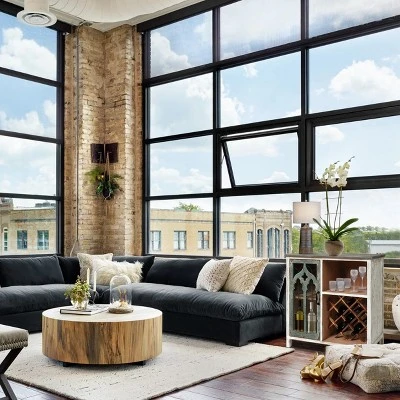 LuxenHome Distressed White And Gray Wood 1-Door Storage Wine Cabinet 7 LuxenHome Distressed White And Gray Wood 1-Door Storage Wine Cabinet - Image 7