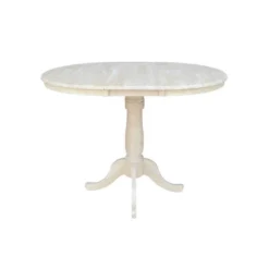 36" Round Extendable Table With 12" Drop Leaf Unfinished - International Concepts 12 36" Round Extendable Table With 12" Drop Leaf Unfinished - International Concepts -Furniture Sale Store GUEST 37792148 786f 45cd b460 15b1e3d716b3