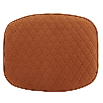 Schroeder Orange Fabric Ottoman Orange - Inspire Q 4 Schroeder Orange Fabric Ottoman Orange - Inspire Q - Image 4