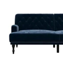 Lyla Upholstered Velvet Futon Blue - Room & Joy 14 Lyla Upholstered Velvet Futon Blue - Room & Joy -Furniture Sale Store GUEST 38120311 a001 4f4a 8c47 ae34f89ea3e0