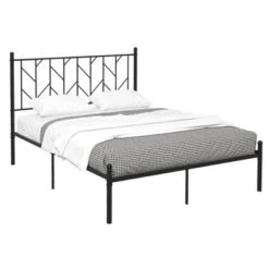 Costway Full/Qween/Twin Size Metal Platform Bed Frame Vintage Headboard Mattress Foundation Black 18 Costway Full/Qween/Twin Size Metal Platform Bed Frame Vintage Headboard Mattress Foundation Black -Furniture Sale Store GUEST 385aa141 6cfe 4ba8 8fbe b16b094bab92