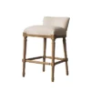 26" Burnham Home Designs Francesca Counter Height Barstool Oak - Boraam