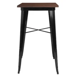 Flash Furniture 23.5" Square Metal Indoor Bar Height Table With Rustic Wood Top -Furniture Sale Store GUEST 3b249c0e d4f4 46c0 8944 ba3a6dd3a814
