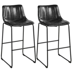 Yaheetech Set Of 2 Armless High Dining Stool Chairs Bar Stool With Metal Legs -Furniture Sale Store GUEST 3b30ccef ec38 496a 944f 06c9bb7ed565