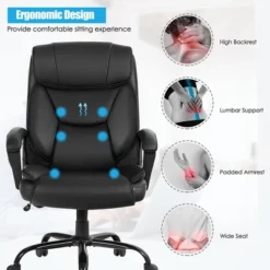 Costway Big & Tall 500lb Massage Office Chair E Xecutive PU Leather Computer Desk Chair 16 Costway Big & Tall 500lb Massage Office Chair E Xecutive PU Leather Computer Desk Chair -Furniture Sale Store GUEST 3b6dfcbb 546e 41ec ac9c 91df8302a1c1