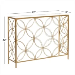 Contemporary Metal Console Table Gold - Olivia & May -Furniture Sale Store GUEST 3bd23c2b 01fb 47bd 9569 a86c99b6c578